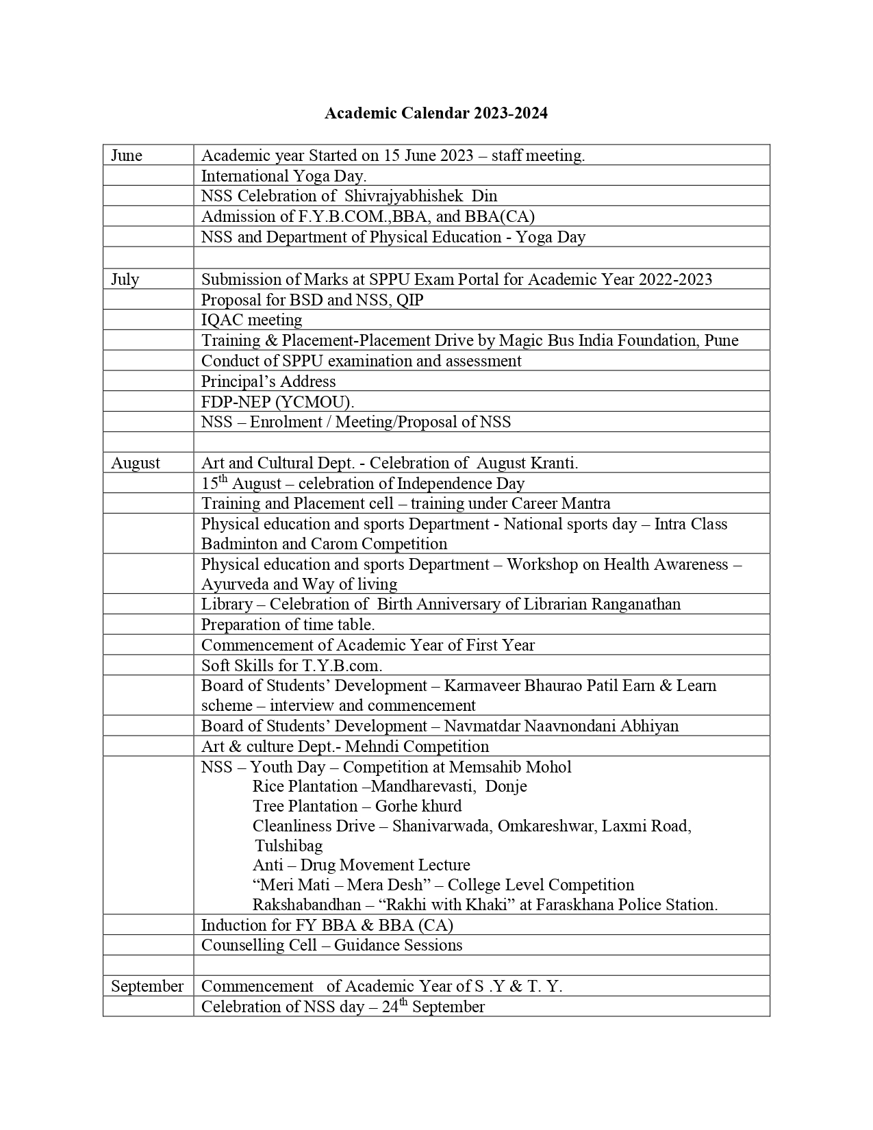 Academic Calendar 2023-2024 (Part 1)