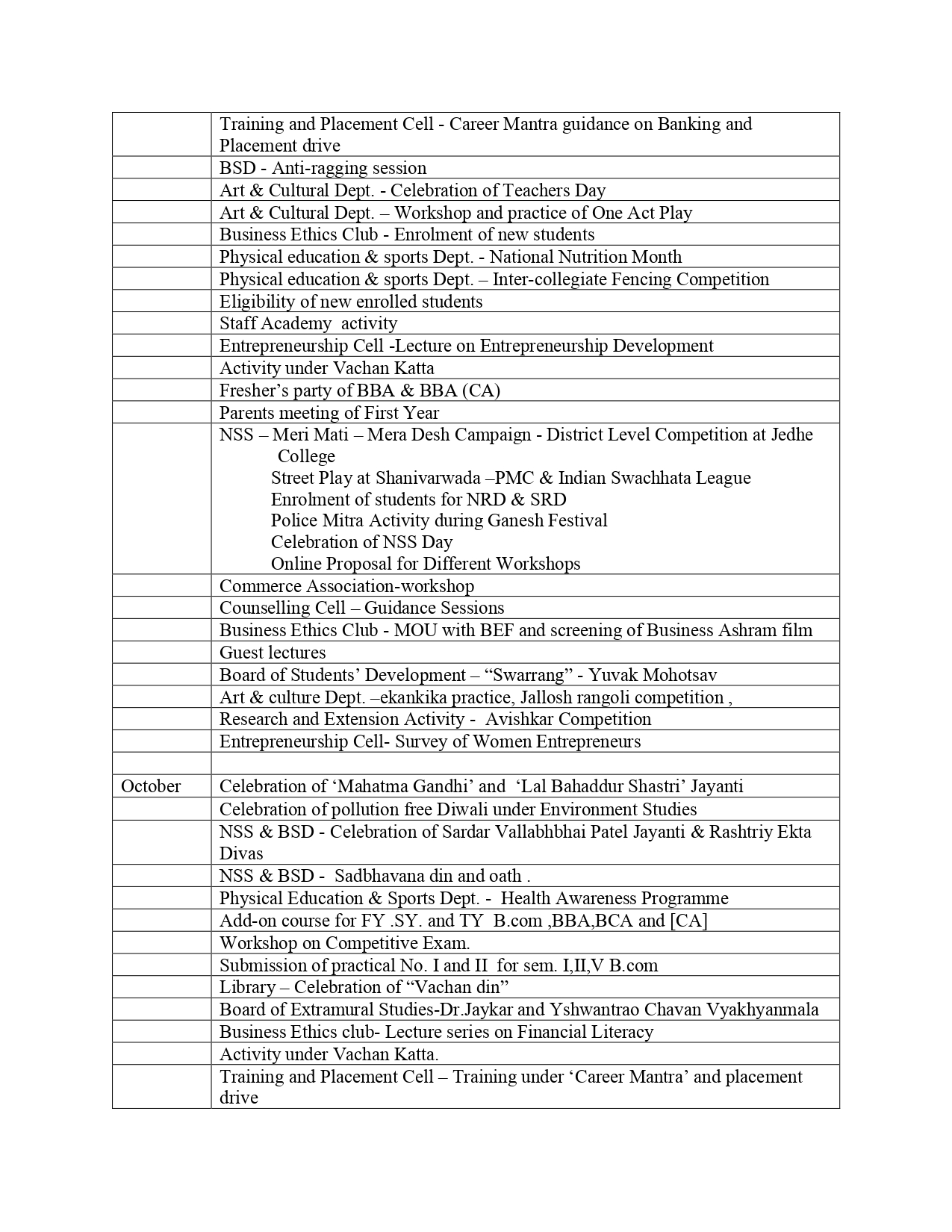 Academic Calendar 2023-2024 (Part 2)