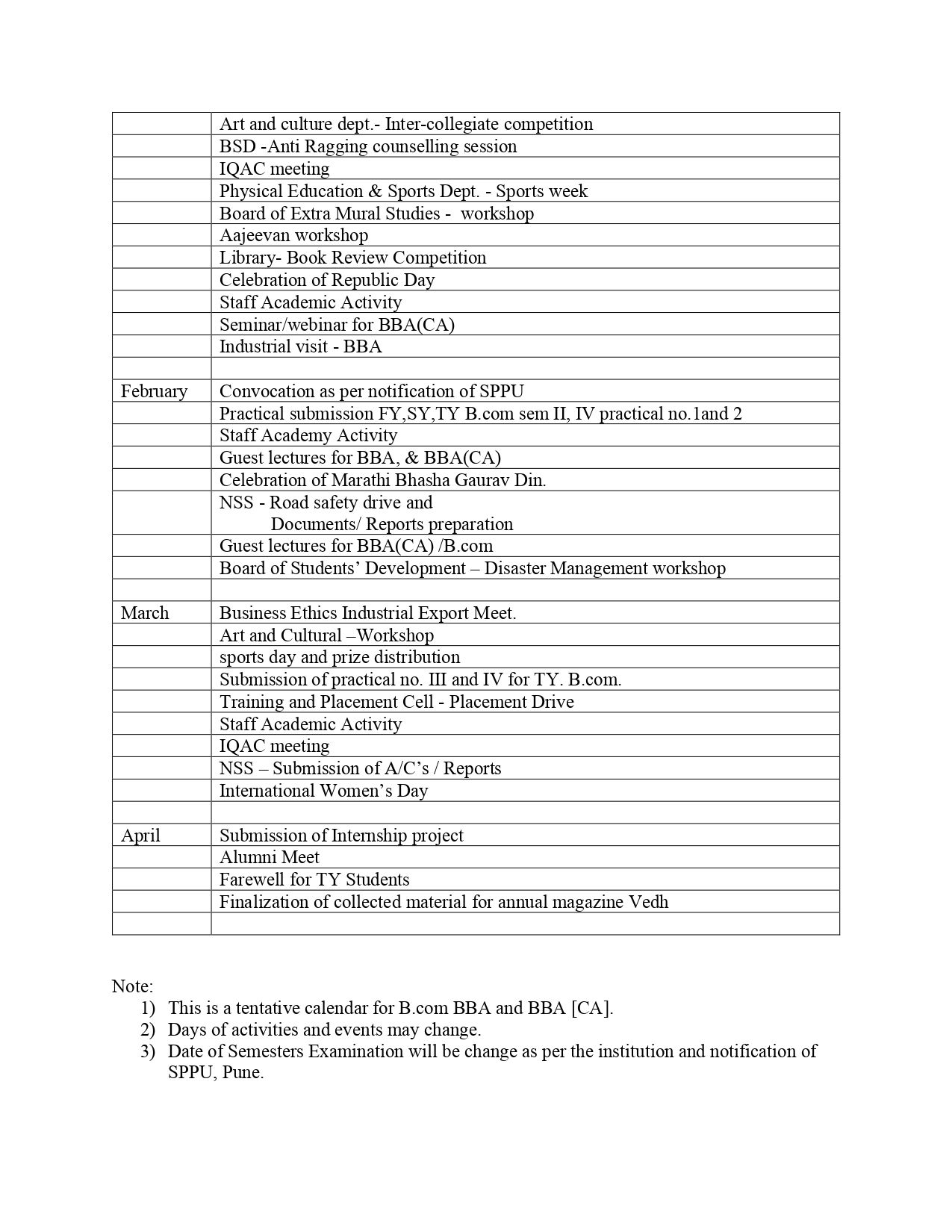 Academic Calendar 2023-2024 (Part 4)